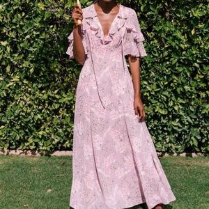 Gal Meets Glam Shelby Dress (Soft Mauve/Deep Rose)